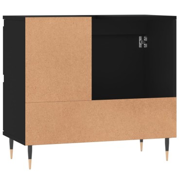 vidaXL Ντουλάπι Μπάνιου Μαύρο 65x33x60cm Επεξεργασμένο Ξύλο 1 τεμ.