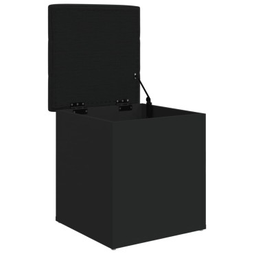 vidaXL Παγκάκι Αποθήκευσης Μαύρο 42x42x45cm από Επεξεργασμένο Ξύλο 1 τεμ.