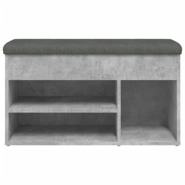 vidaXL Παπουτσοθήκη Γκρι Σκυρ. 82x32x45,5cm από Επεξεργασμένο Ξύλο 1 τεμ.