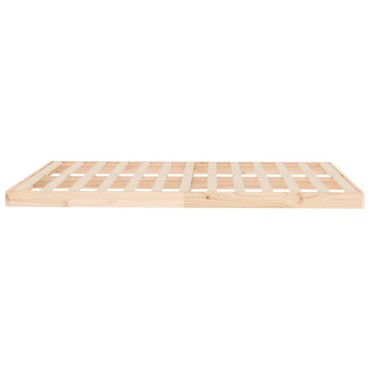 vidaXL Πλαίσιο Κρεβατιού 140x200cm από Μασίφ Ξύλο Πεύκου 1 τεμ. - Διπλό