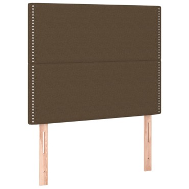 vidaXL Κεφαλάρια Κρεβατιού 2 τεμ. Σκ. Καφέ80x5x78/88cm Υφασμάτινο