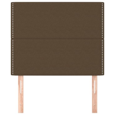 vidaXL Κεφαλάρια Κρεβατιού 2 τεμ. Σκ. Καφέ80x5x78/88cm Υφασμάτινο