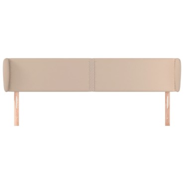 vidaXL Κεφαλάρι με Πτερύγια Καπουτσίνο 183x23x78/88cm Συνθετικό Δέρμα 1 τεμ.