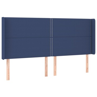 vidaXL Κεφαλάρι με Πτερύγια Μπλε 183x16x118/128cm Υφασμάτινο 1 τεμ.