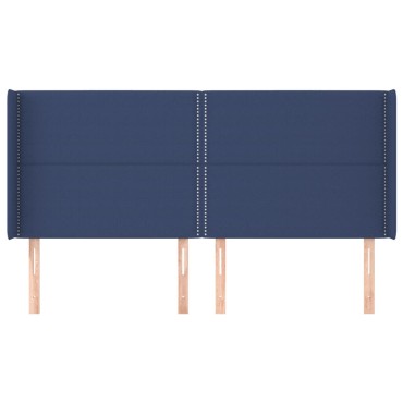 vidaXL Κεφαλάρι με Πτερύγια Μπλε 183x16x118/128cm Υφασμάτινο 1 τεμ.