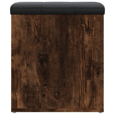 vidaXL Παγκάκι Αποθήκευσης Καπνιστή Δρυς 42x42x45cm από Επεξ. Ξύλο 1 τεμ.