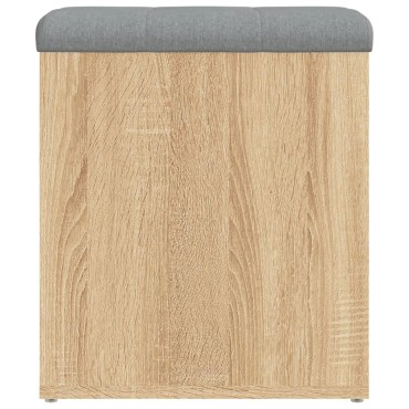 vidaXL Παγκάκι Αποθήκευσης Sonoma Δρυς 42x42x45cm Επεξεργασμένο Ξύλο 1 τεμ.