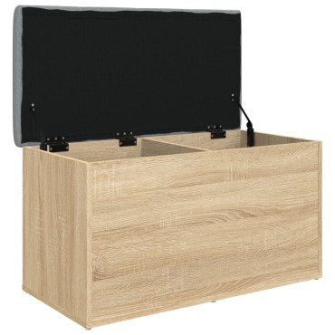 vidaXL Παγκάκι Αποθήκευσης Sonoma Δρυς 82x42x45cm Επεξεργασμένο Ξύλο 1 τεμ.