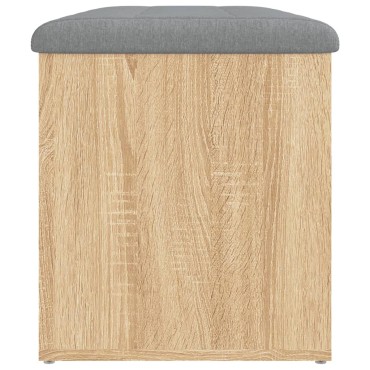 vidaXL Παγκάκι Αποθήκευσης Sonoma Δρυς 82x42x45cm Επεξεργασμένο Ξύλο 1 τεμ.