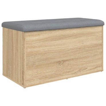 vidaXL Παγκάκι Αποθήκευσης Sonoma Δρυς 82x42x45cm Επεξεργασμένο Ξύλο 1 τεμ.