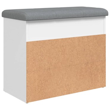 vidaXL Παπουτσοθήκη Λευκή 62x32x50cm από Επεξεργασμένο Ξύλο 1 τεμ.