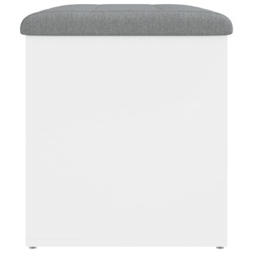 vidaXL Παγκάκι Αποθήκευσης Λευκό 62x42x45cm από Επεξεργ. Ξύλο 1 τεμ.