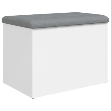 vidaXL Παγκάκι Αποθήκευσης Λευκό 62x42x45cm από Επεξεργ. Ξύλο 1 τεμ.