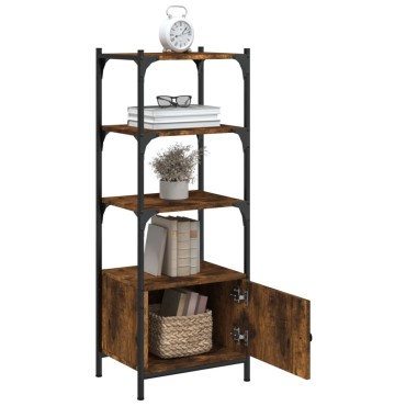 vidaXL Βιβλιοθήκη 3 Επιπέδων Καπν. Δρυς 41x30x109,5cm Επεξεργ. Ξύλο 1 τεμ.