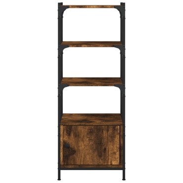 vidaXL Βιβλιοθήκη 3 Επιπέδων Καπν. Δρυς 41x30x109,5cm Επεξεργ. Ξύλο 1 τεμ.