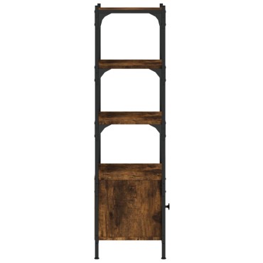 vidaXL Βιβλιοθήκη 3 Επιπέδων Καπν. Δρυς 41x30x109,5cm Επεξεργ. Ξύλο 1 τεμ.