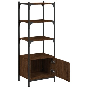 vidaXL Βιβλιοθήκη 3 Επιπέδων Καφέ Δρυς 41x30x109,5cm Επεξεργ. Ξύλο 1 τεμ.