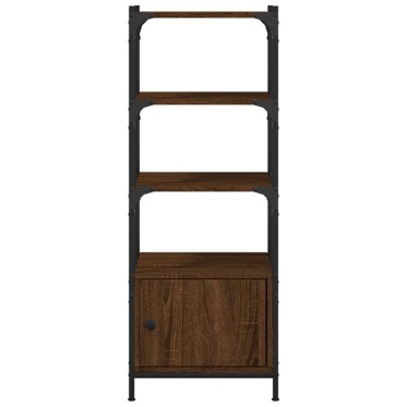 vidaXL Βιβλιοθήκη 3 Επιπέδων Καφέ Δρυς 41x30x109,5cm Επεξεργ. Ξύλο 1 τεμ.