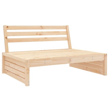 vidaXL Καναπές Κήπου Μεσαίος 120x80cm από Μασίφ Ξύλο Πεύκου 1 τεμ. Γωνιακός