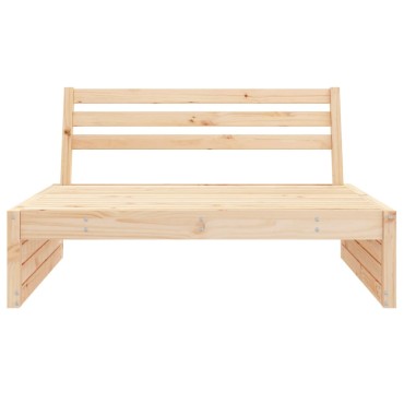 vidaXL Καναπές Κήπου Μεσαίος 120x80cm από Μασίφ Ξύλο Πεύκου 1 τεμ. Γωνιακός