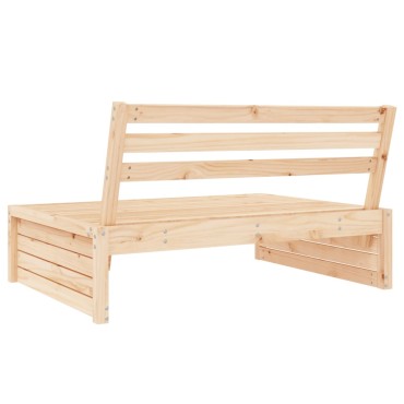 vidaXL Καναπές Κήπου Μεσαίος 120x80cm από Μασίφ Ξύλο Πεύκου 1 τεμ. Γωνιακός