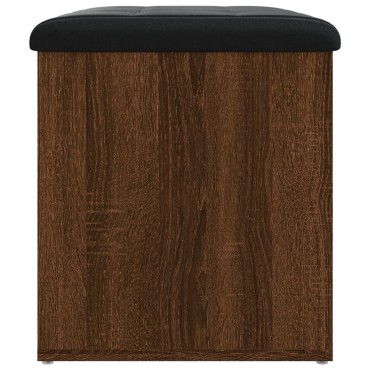 vidaXL Παγκάκι Αποθήκευσης Καφέ Δρυς 62x42x45cm από Επεξ. Ξύλο 1 τεμ.