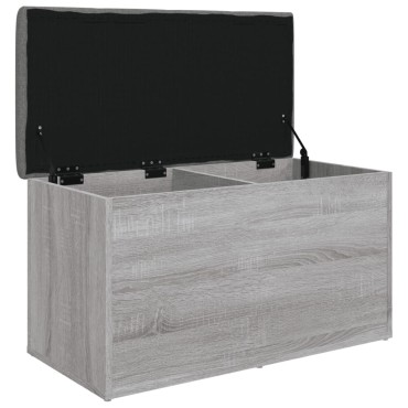 vidaXL Παγκάκι Αποθήκευσης Γκρι Sonoma 82x42x45cm Επεξεργασμένο Ξύλο 1 τεμ.
