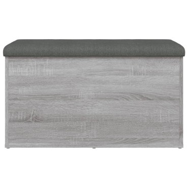 vidaXL Παγκάκι Αποθήκευσης Γκρι Sonoma 82x42x45cm Επεξεργασμένο Ξύλο 1 τεμ.