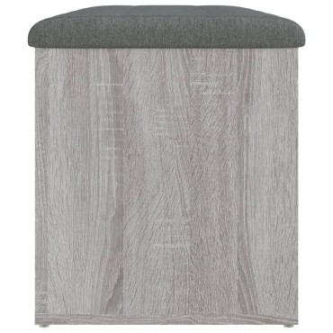 vidaXL Παγκάκι Αποθήκευσης Γκρι Sonoma 82x42x45cm Επεξεργασμένο Ξύλο 1 τεμ.