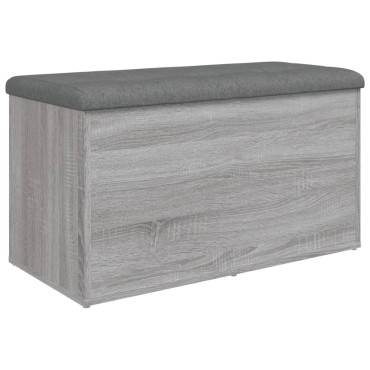 vidaXL Παγκάκι Αποθήκευσης Γκρι Sonoma 82x42x45cm Επεξεργασμένο Ξύλο 1 τεμ.