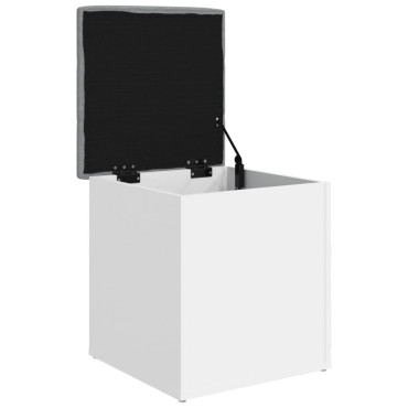 vidaXL Παγκάκι Αποθήκευσης Λευκό 42x42x45cm από Επεξεργ. Ξύλο 1 τεμ.