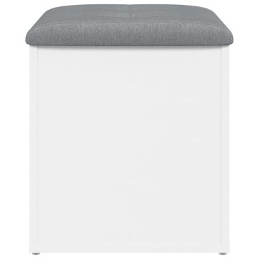 vidaXL Παγκάκι Αποθήκευσης Λευκό 42x42x45cm από Επεξεργ. Ξύλο 1 τεμ.