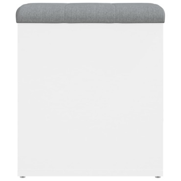 vidaXL Παγκάκι Αποθήκευσης Λευκό 42x42x45cm από Επεξεργ. Ξύλο 1 τεμ.