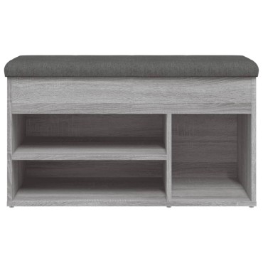 vidaXL Παπουτσοθήκη Γκρι Sonoma 82x32x45,5cm από Επεξεργασμένο Ξύλο 1 τεμ.