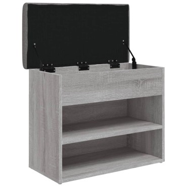 vidaXL Παπουτσοθήκη Γκρι Sonoma 62x32x50cm από Επεξεργασμένο Ξύλο 1 τεμ.