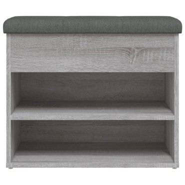 vidaXL Παπουτσοθήκη Γκρι Sonoma 62x32x50cm από Επεξεργασμένο Ξύλο 1 τεμ.