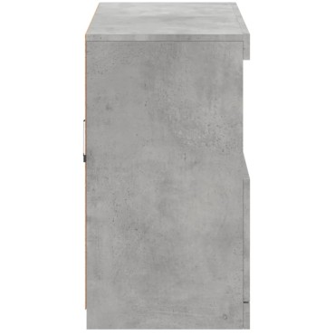 vidaXL Μπουφές με LED Γκρι Σκυροδέματος 81x37x67cm 1 τεμ.