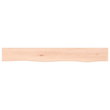 vidaXL Ράφι Τοίχου 80x10x4cm από Ακατέργαστο Μασίφ Ξύλο Δρυός 1 τεμ.