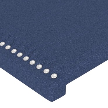 vidaXL Κεφαλάρι Μπλε 200x5x118/128cm Ύφασμα 1 τεμ.