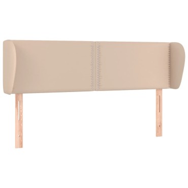 vidaXL Κεφαλάρι με Πτερύγια Καπουτσίνο 147x23x78/88cm Συνθετικό Δέρμα 1 τεμ.