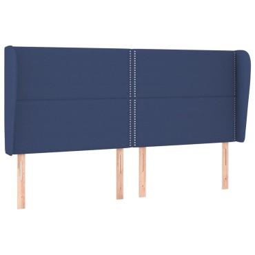 vidaXL Κεφαλάρι με Πτερύγια Μπλε 203x23x118/128cm Υφασμάτινο 1 τεμ.