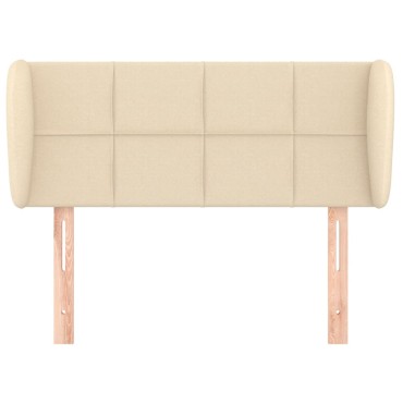 vidaXL Κεφαλάρι με Πτερύγια Κρεμ 83x23x78/88cm Υφασμάτινο 1 τεμ.