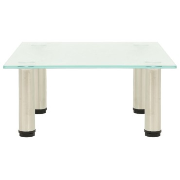 vidaXL Βάση Τηλεόρασης Αμμοβολισμένη 40x35x17cm από Ψημένο Γυαλί