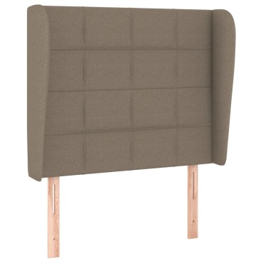 vidaXL Κρεβάτι Boxspring με Στρώμα Taupe 90x190 εκ.Υφασμάτινο