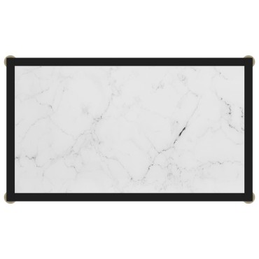 vidaXL Τραπέζι Κονσόλα Λευκό 60x35x75cm από Ψημένο Γυαλί 1 τεμ.