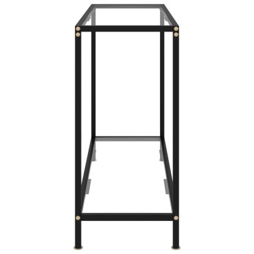 vidaXL Τραπέζι Κονσόλα Διαφανές 100x35x75cm από Ψημένο Γυαλί 1 τεμ.