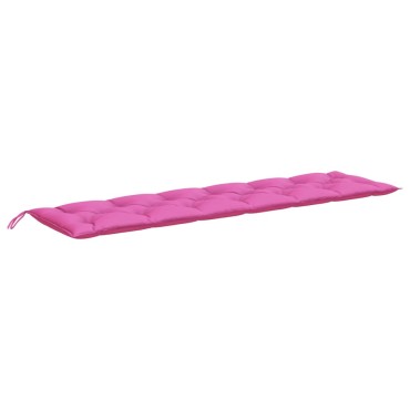 vidaXL Μαξιλάρι Πάγκου Κήπου Ροζ 200x50x7cm Υφασμάτινο