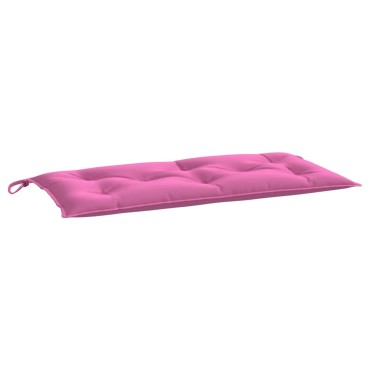 vidaXL Μαξιλάρι Πάγκου Κήπου Ροζ 110x50x7cm Υφασμάτινο