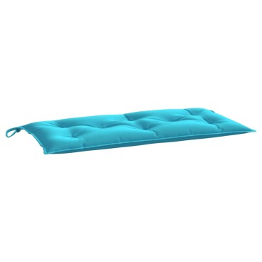 vidaXL Μαξιλάρι Πάγκου Κήπου Τιρκουάζ 110x50x7cm Υφασμάτινο