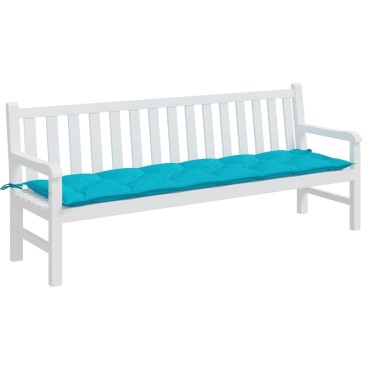 vidaXL Μαξιλάρι Πάγκου Κήπου Τιρκουάζ 200x50x7cm Υφασμάτινο